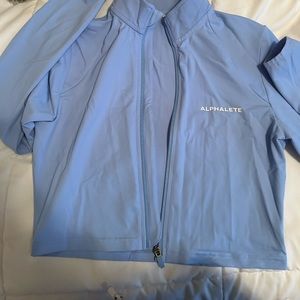 Crop zip up and jogger set